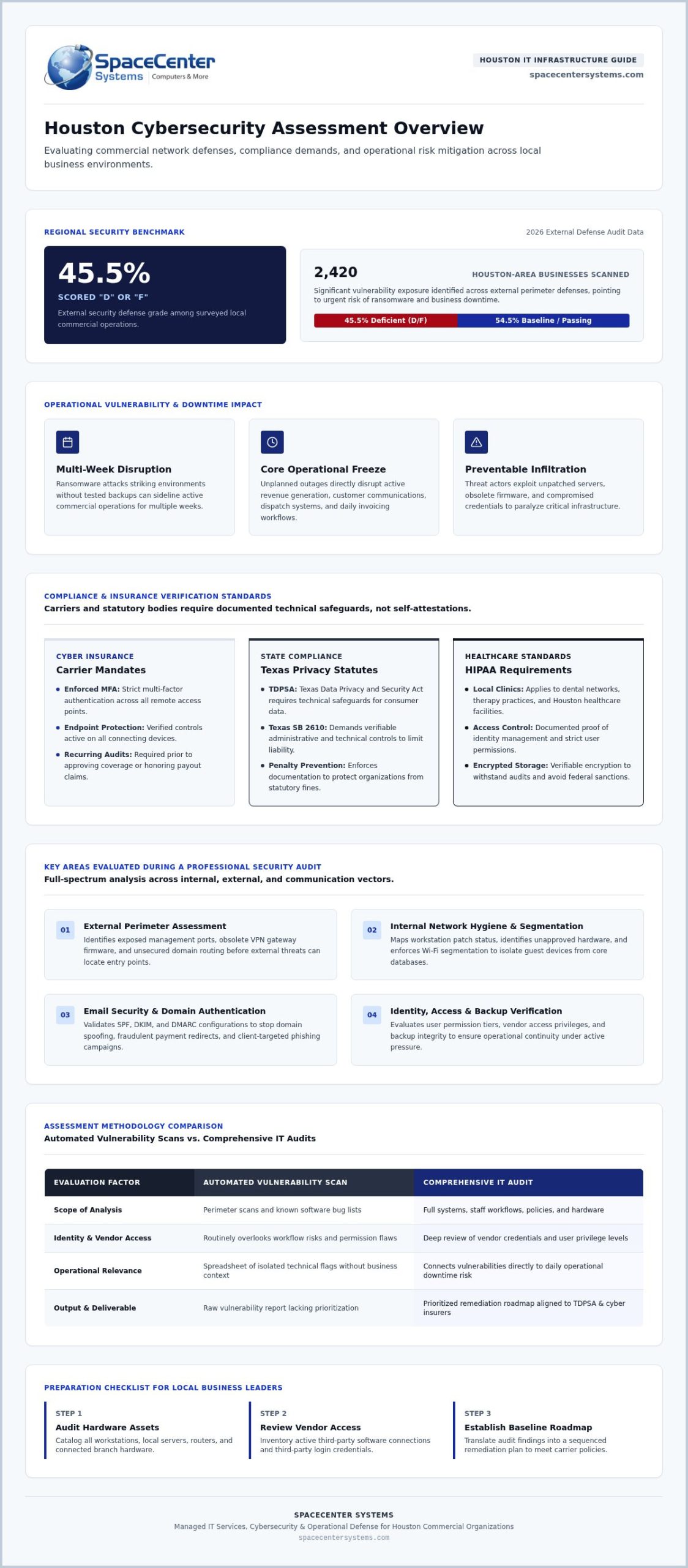 Cybersecurity Assessment Houston: Business Guide 2026